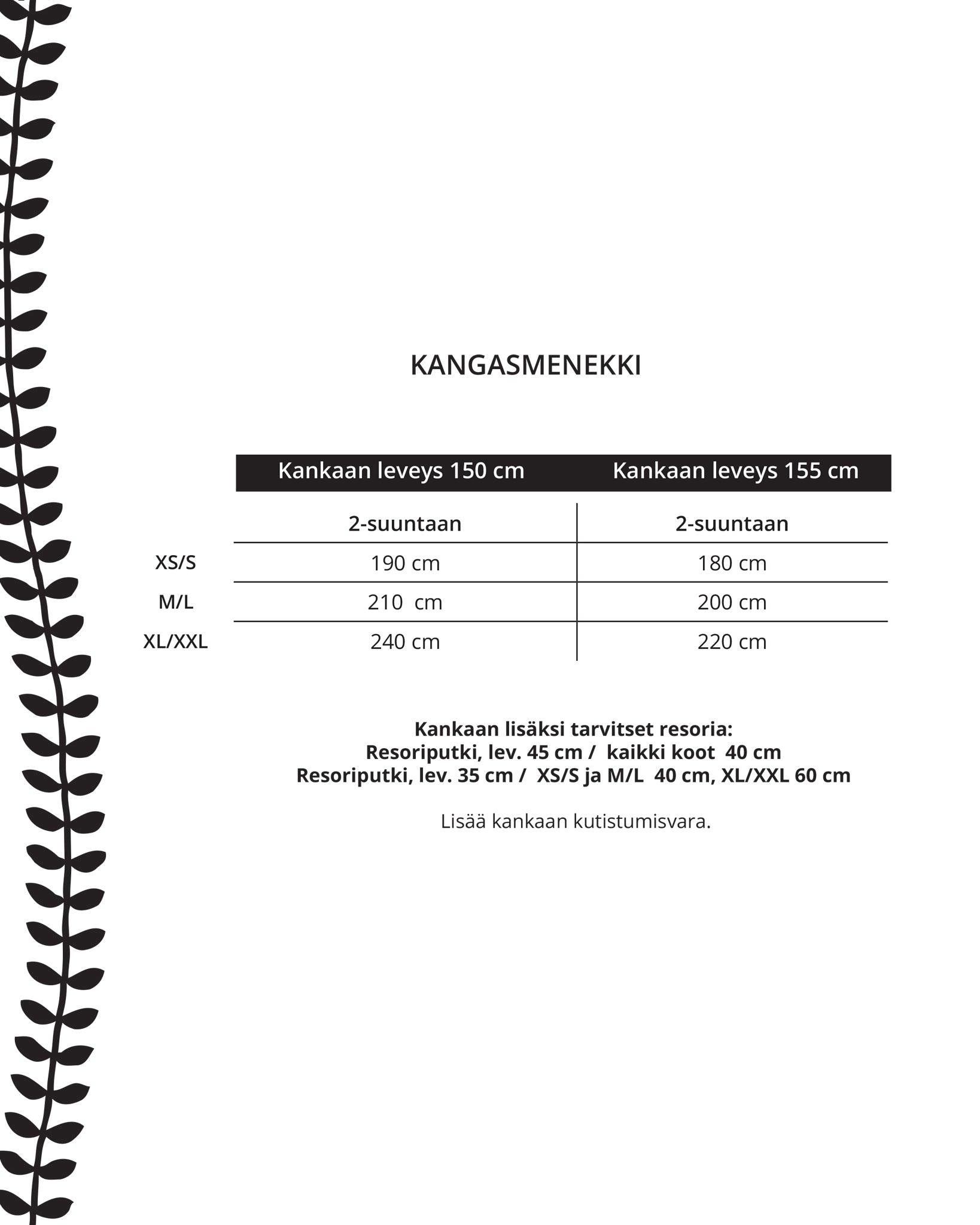 Kaava - jättihuppari - Ommellinen