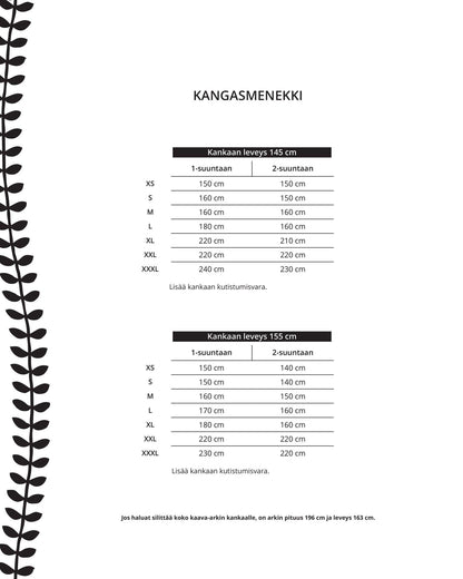 Kaava - luottohousut - Ommellinen