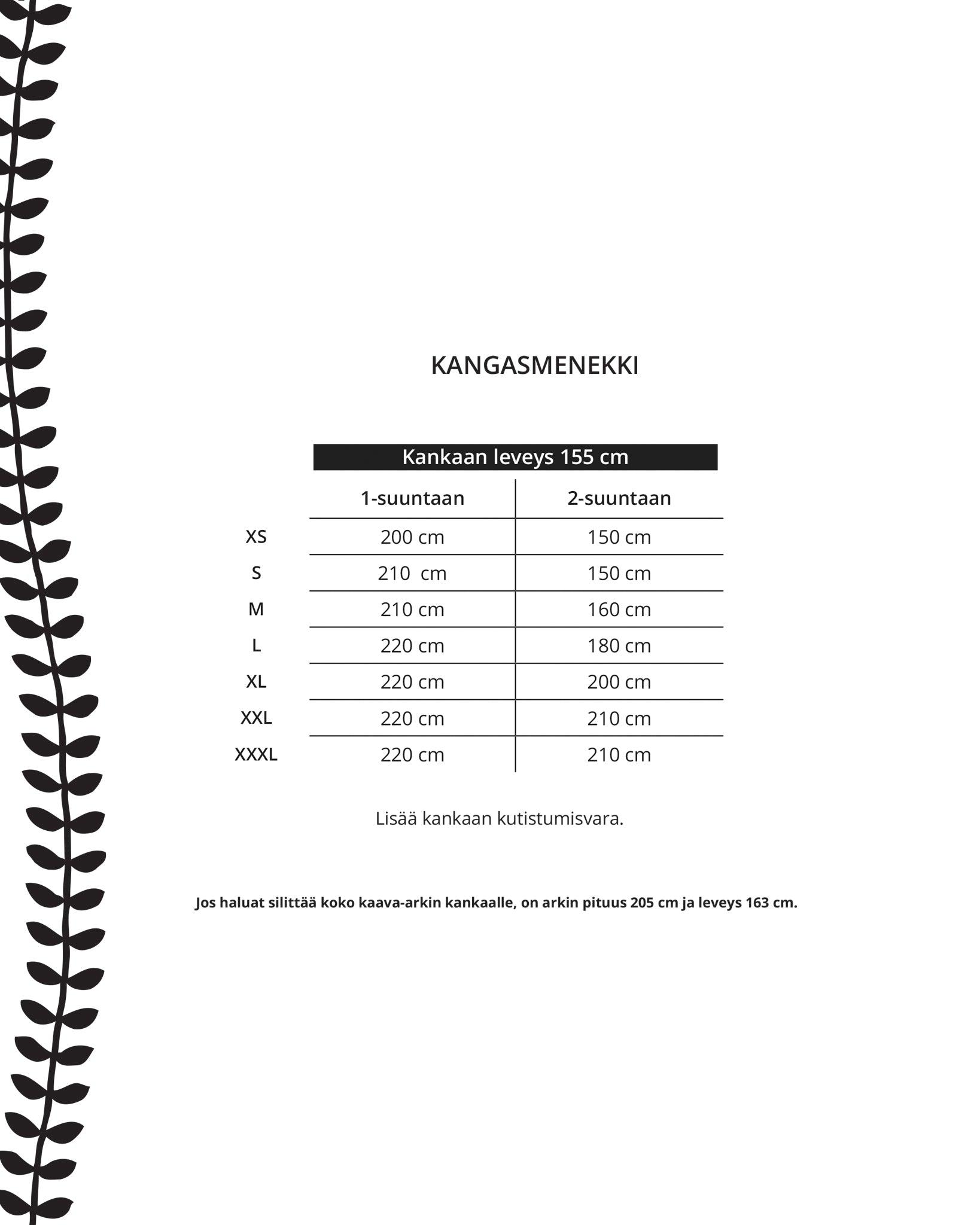 Kaava - maxihame - Ommellinen