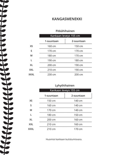 Kaava - mekkotunika (FIN/ENG) - Ommellinen