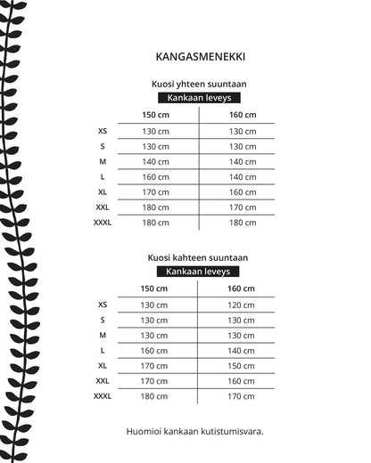 Kaava - solmutunika - Ommellinen