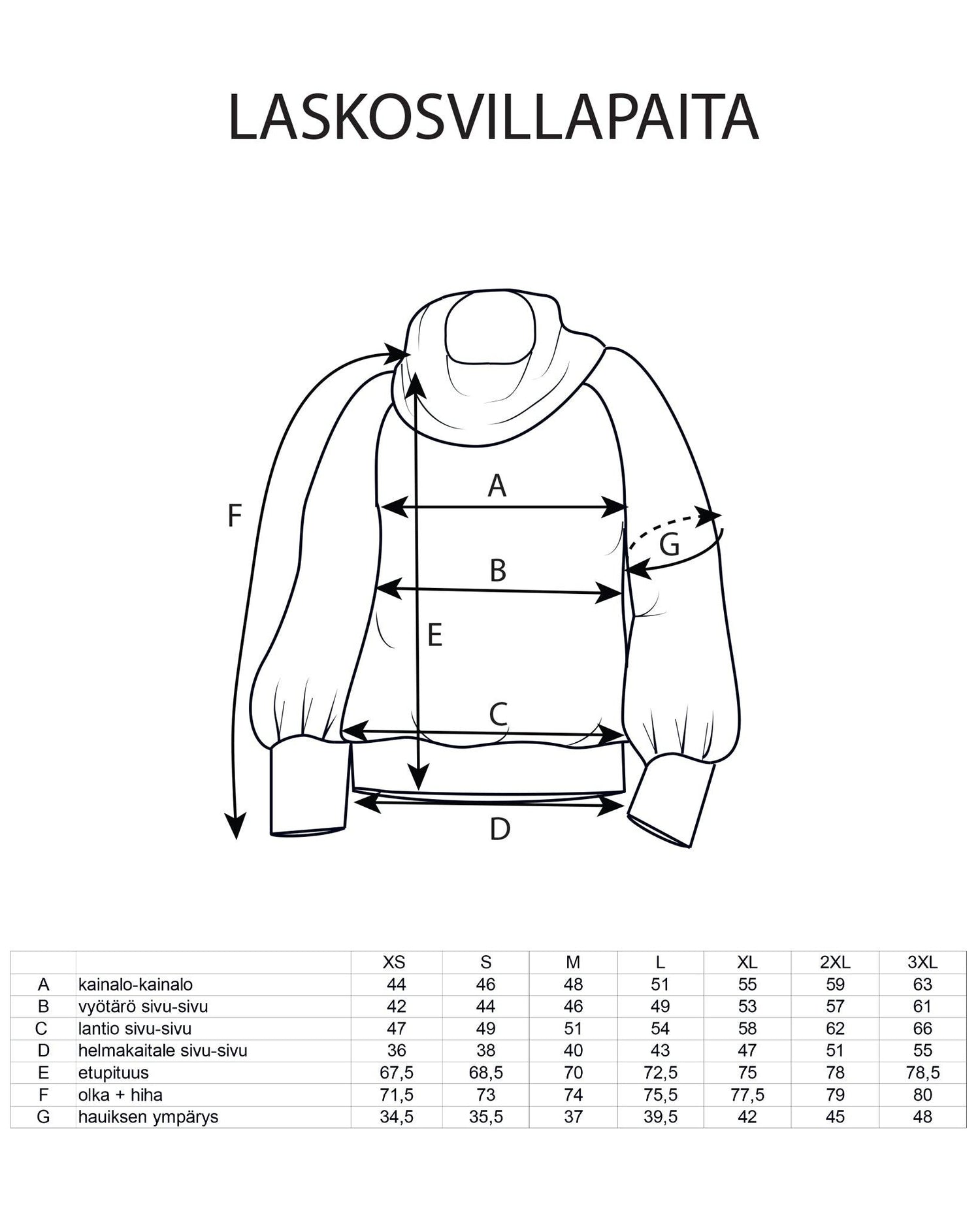 Merinovillainen laskospaita, Babushka Roses - vihreä/vaaleanvihreä - Ommellinen