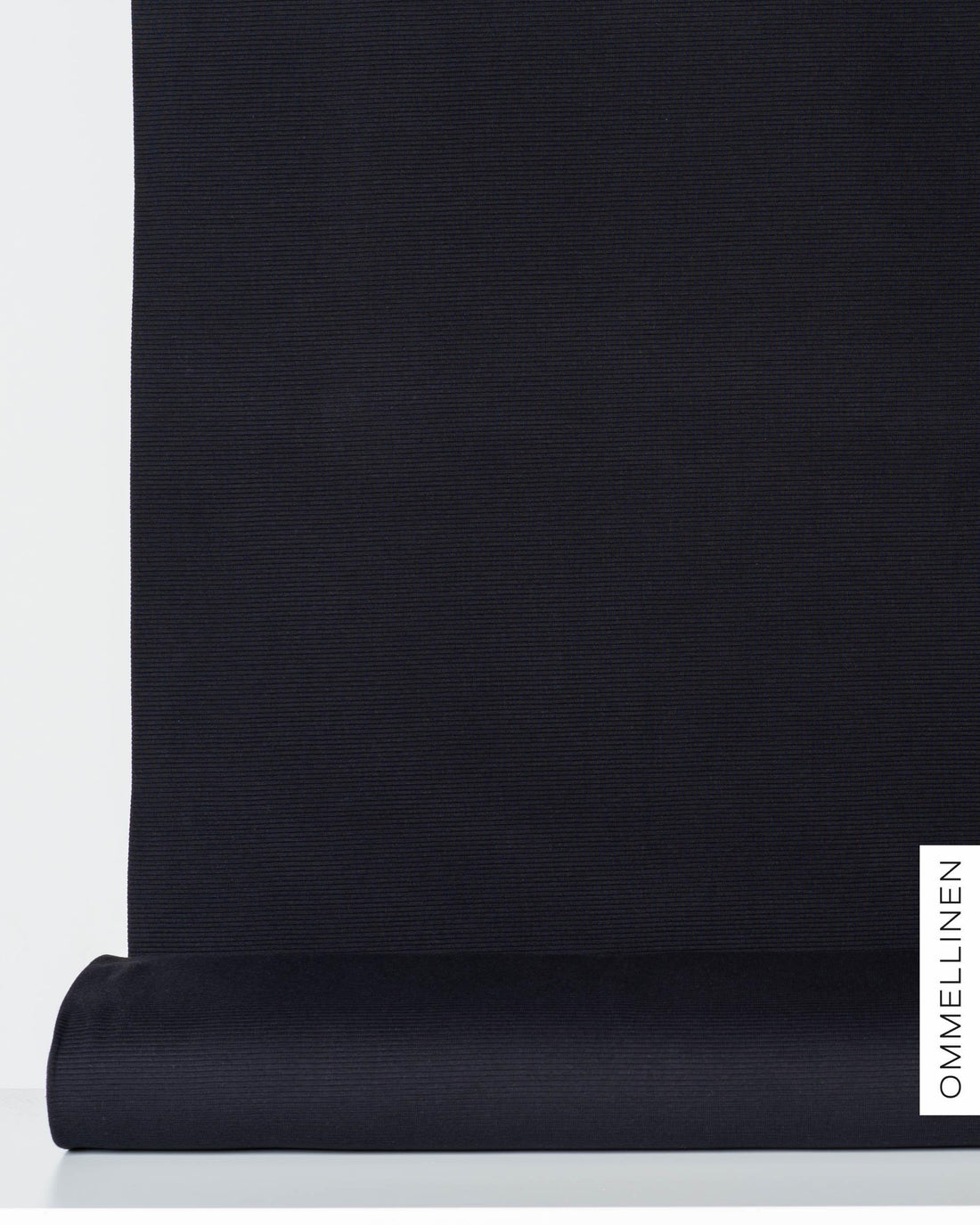 Ottoman - cotton knit - PRE-CUT, black