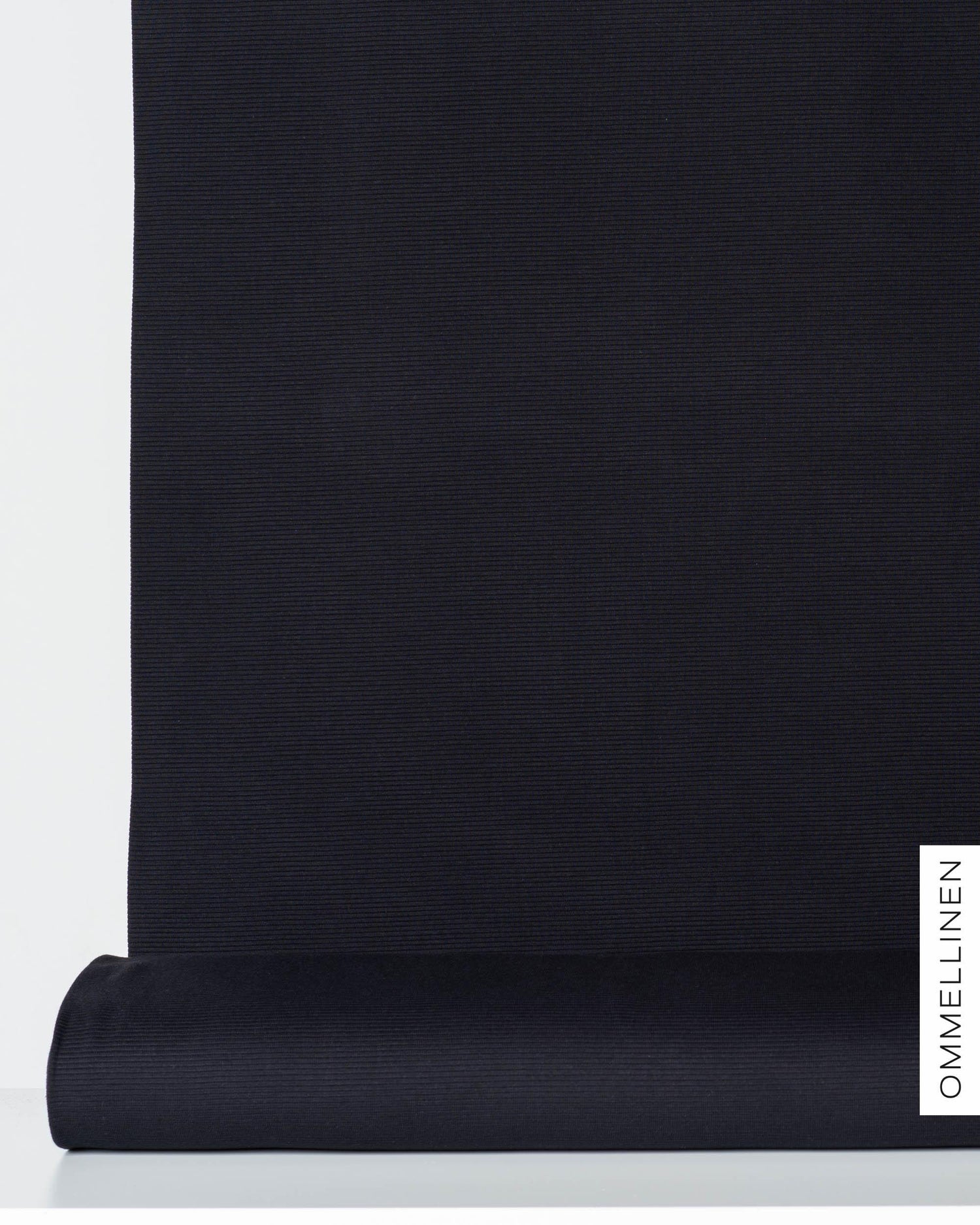 Ottoman - cotton knit - PRE-CUT, black