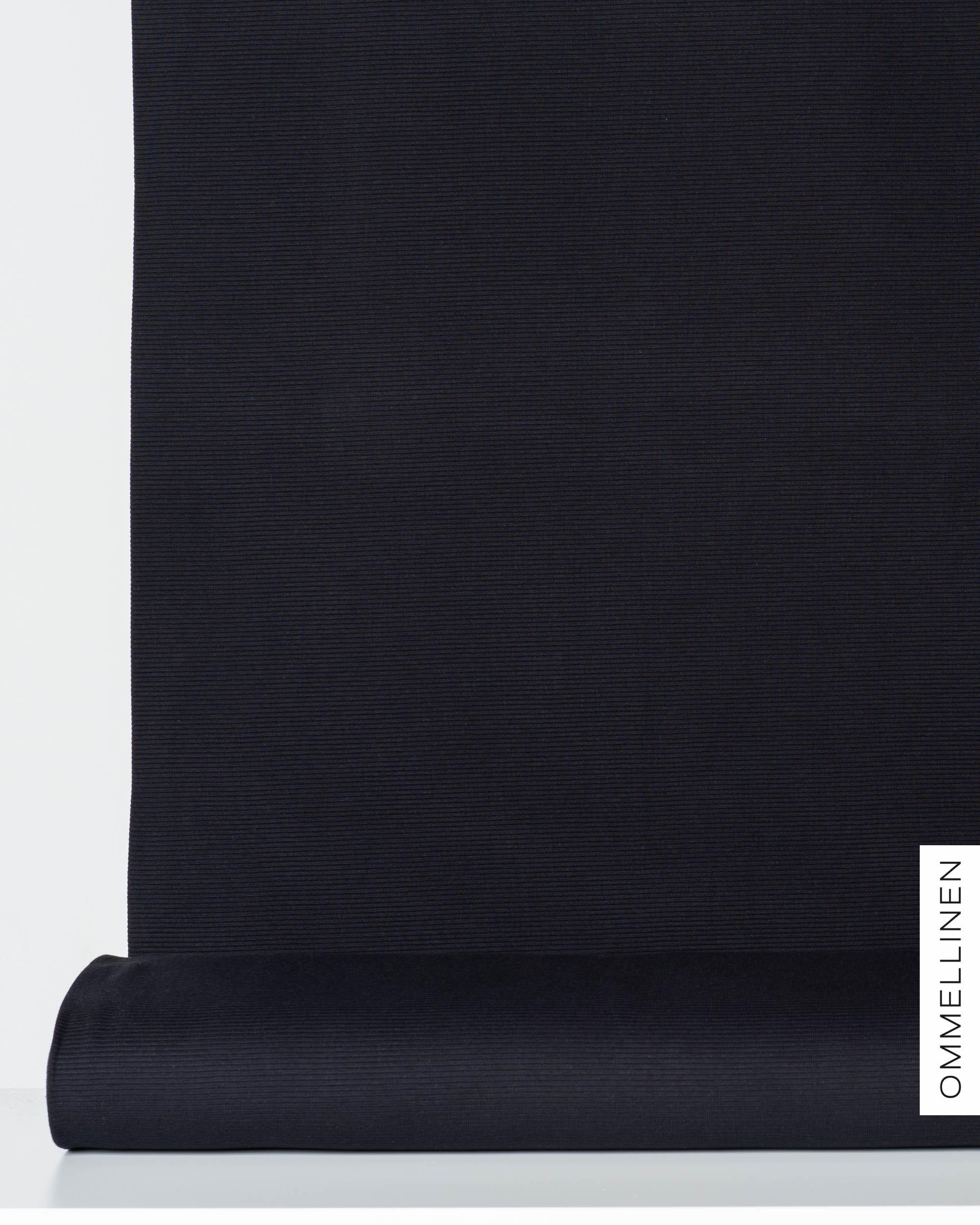 Ottoman - cotton knit - PRE-CUT, black